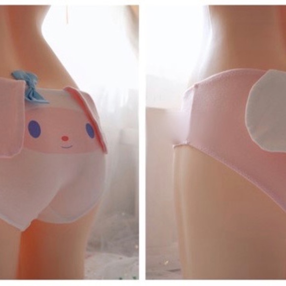 Pink Japanese Lolita Rabbit Panties - Picture 9 of 10